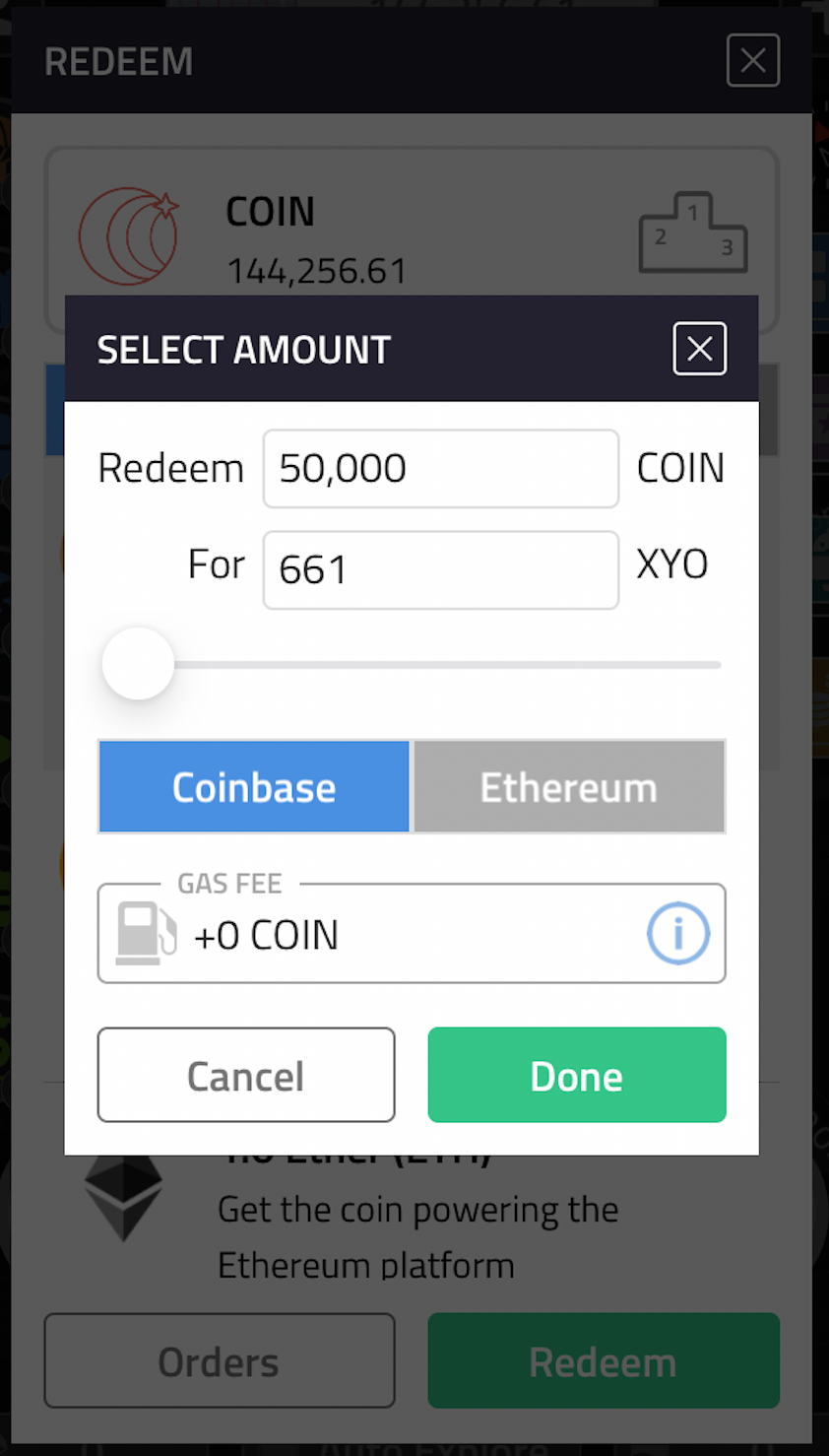 coin change login